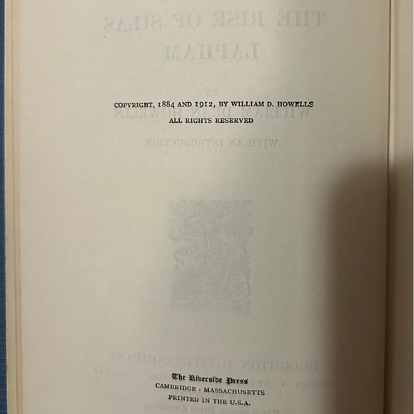 Vintage - The Rise of Silas Lapham by William Dean Howells - Hardcover Book - Picture 4 of 7